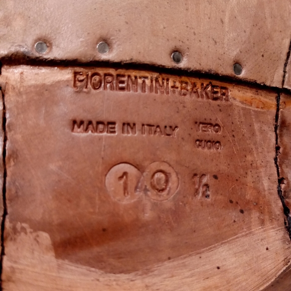 Fiorentini & Baker Men's Brown Suede Leather Side Zip Ankle Boots 10.5 Like New - Picture 6 of 7